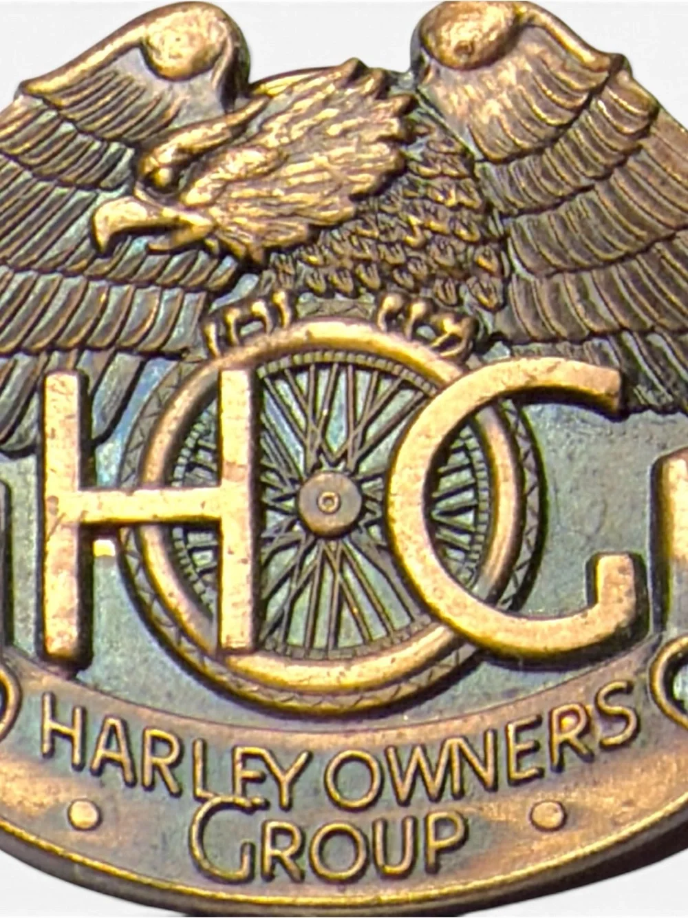 RARE Vintage 1982 Pre-Launch Harley Davidson HOG Pin - 4 Talon Eagle Variant
